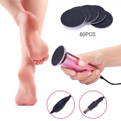 Electric Pedicure Tools Foot Care File Leg Heels Remove Dead Skin Callus Remover Feet Clean Care Machine & Replacement Sandpaper