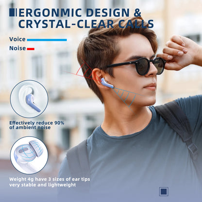 LIFEBEE X08 Fashion Wireless Bluetooth Headset ,Noise Cancelling In-Ear Headphones, IPX7 Waterproof