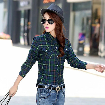 2023 Brand Winter Warm Women Velvet Thicke Plaid Shirt Style Coat Jacket Women Clothes Tops Female Casual Jacket Outerwear