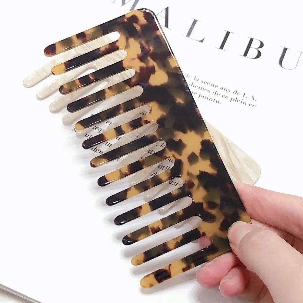 Korean Fashion Acetate  Anti-static Massage Hair Combs Colorful Hairdressing Comb Hair Brush For Women Girls Hair Styling Tool