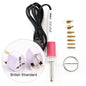 Fast Heated! EU/US Plug White Hotfix Rhinestone Applicator Pink Iron-on Hot Fix Rhinestone Applicator Wand Heat-fix Tool  Y2852