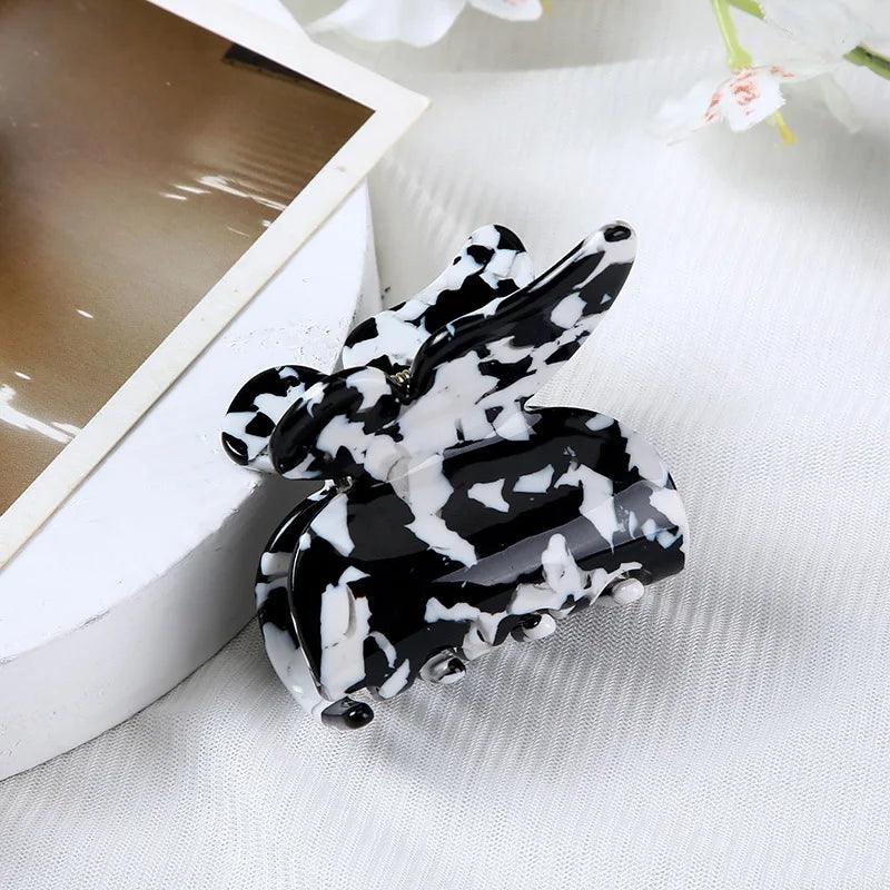 Fashion Hair Clips for Girls Hair Claw Elegant Colorful Butterfly Shape Acetate Hair Clip Women Crab Hair Clip Hair Accessories