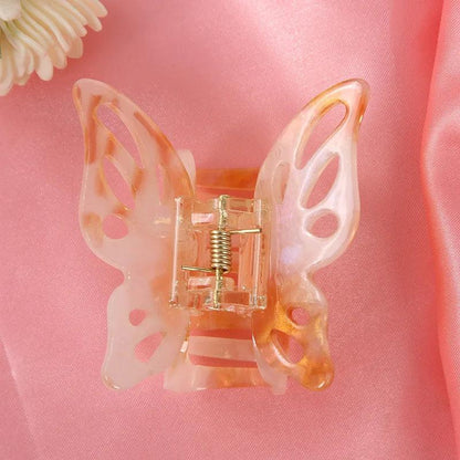 Fashion Hair Clips for Girls Hair Claw Elegant Colorful Butterfly Shape Acetate Hair Clip Women Crab Hair Clip Hair Accessories