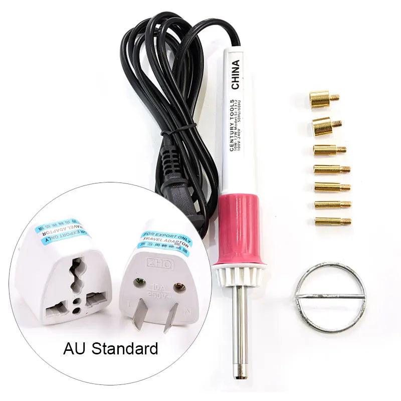 Fast Heated! EU/US Plug White Hotfix Rhinestone Applicator Pink Iron-on Hot Fix Rhinestone Applicator Wand Heat-fix Tool  Y2852