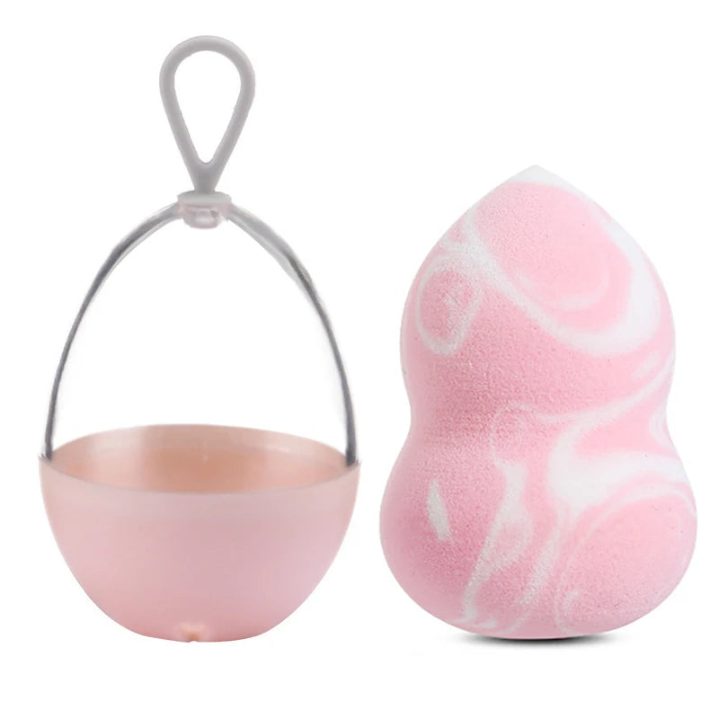 Makeup Sponge, Foundation Cosmetic Puff Powder Smooth Beauty Marbling Blender Water-Drop Shape Tool