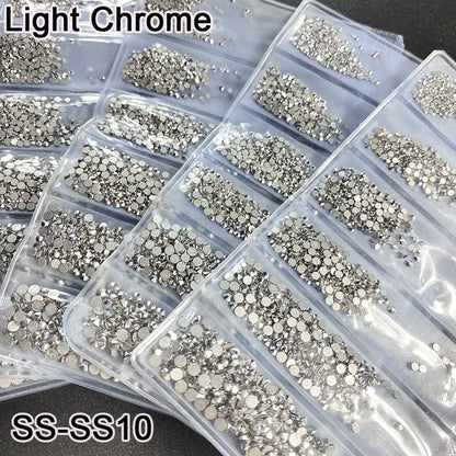 YanRuo Crystal Flatback Glass Strass Diamond Design Mini Glitter Rhinestone Manicure Beauty Accessories Decorations For Nail Art