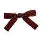 Lystrfac Fashion Velvet Bow Hairpin Women Girls Black Red Hairclip Headdress Bang Bow Hairgrips Back Head Retro Hair Accessories