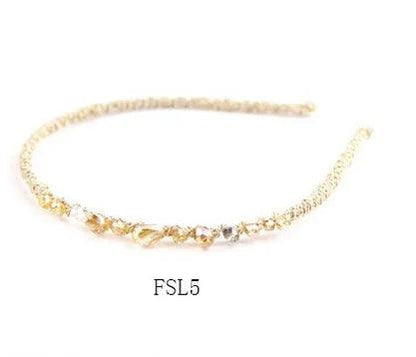 Women Shiny Luxury Rhinestone Hairbands Non-slip Bezel Colorful  Diamond Hair Hoop Hair Accessories for Women Crystal Headbands