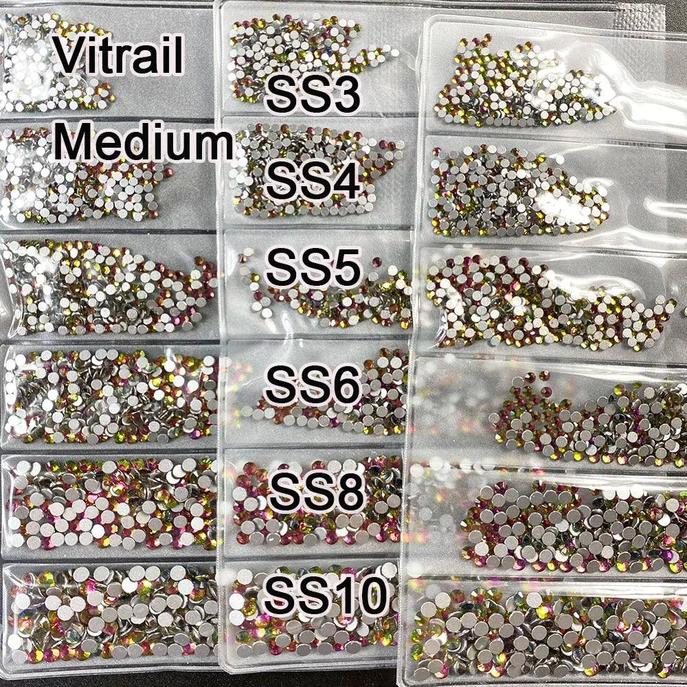 YanRuo Crystal Flatback Glass Strass Diamond Design Mini Glitter Rhinestone Manicure Beauty Accessories Decorations For Nail Art