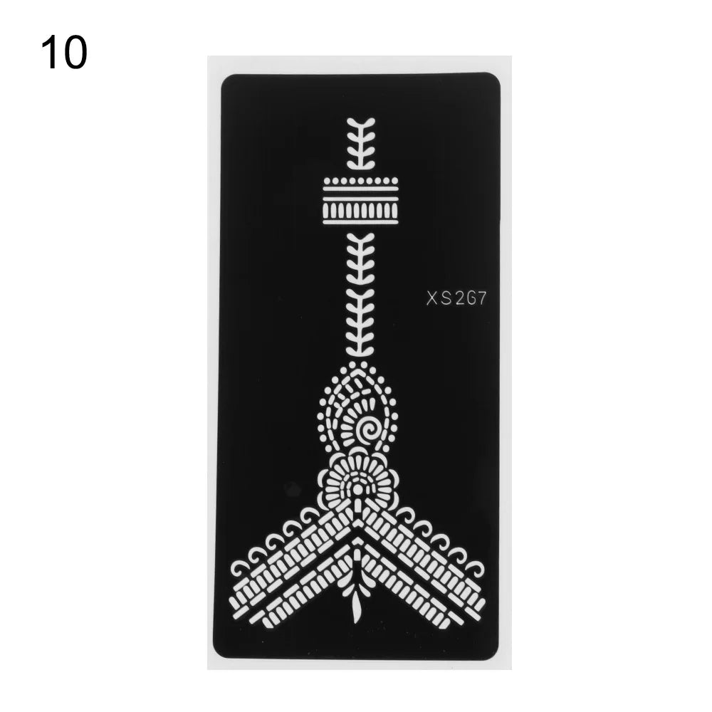 2024 New Professional Henna Stencil Temporary Hand Tattoo Body Art Sticker Template Wedding Tool Flower Tattoo Stencil