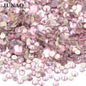 JUNAO 1400pc Mix Size White Opal Glass Rhinestones 3D Nail Art Stones Nail Crystal Gems Stickers Non Hot Fix Strass Appliques