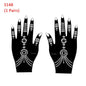 2024 New Professional Henna Stencil Temporary Hand Tattoo Body Art Sticker Template Wedding Tool Flower Tattoo Stencil