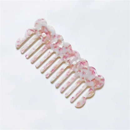 Korean Fashion Acetate  Anti-static Massage Hair Combs Colorful Hairdressing Comb Hair Brush For Women Girls Hair Styling Tool