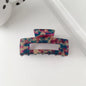 Eco-friendly Large Acetate Hair Claw Clip Colorful Rectangle Geometric Tortoise Shell Shark Clip Women Hair Accessories Gifts