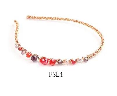 Women Shiny Luxury Rhinestone Hairbands Non-slip Bezel Colorful  Diamond Hair Hoop Hair Accessories for Women Crystal Headbands