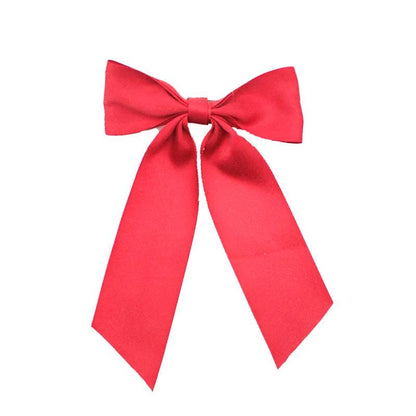 Lystrfac Fashion Fabric Hair Bow Hairpin for Women Girls Ribbon Hair clips Black White Bow Top Clip Female Hair Accessories