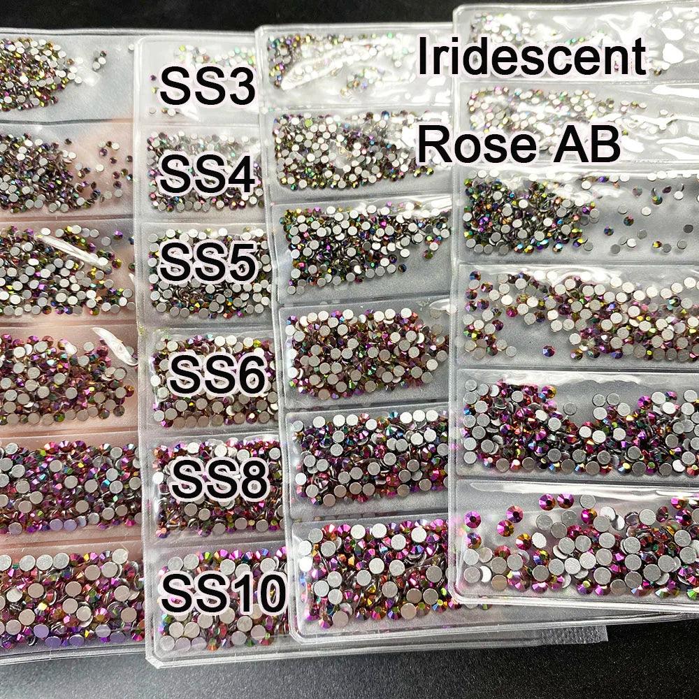 YanRuo Crystal Flatback Glass Strass Diamond Design Mini Glitter Rhinestone Manicure Beauty Accessories Decorations For Nail Art