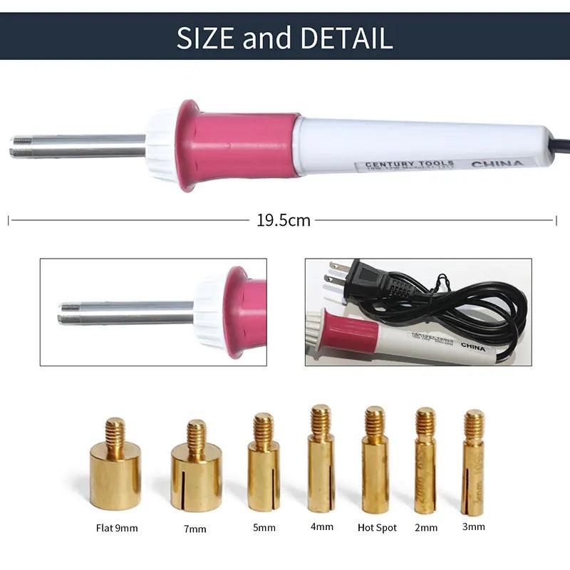 Fast Heated! EU/US Plug White Hotfix Rhinestone Applicator Pink Iron-on Hot Fix Rhinestone Applicator Wand Heat-fix Tool  Y2852