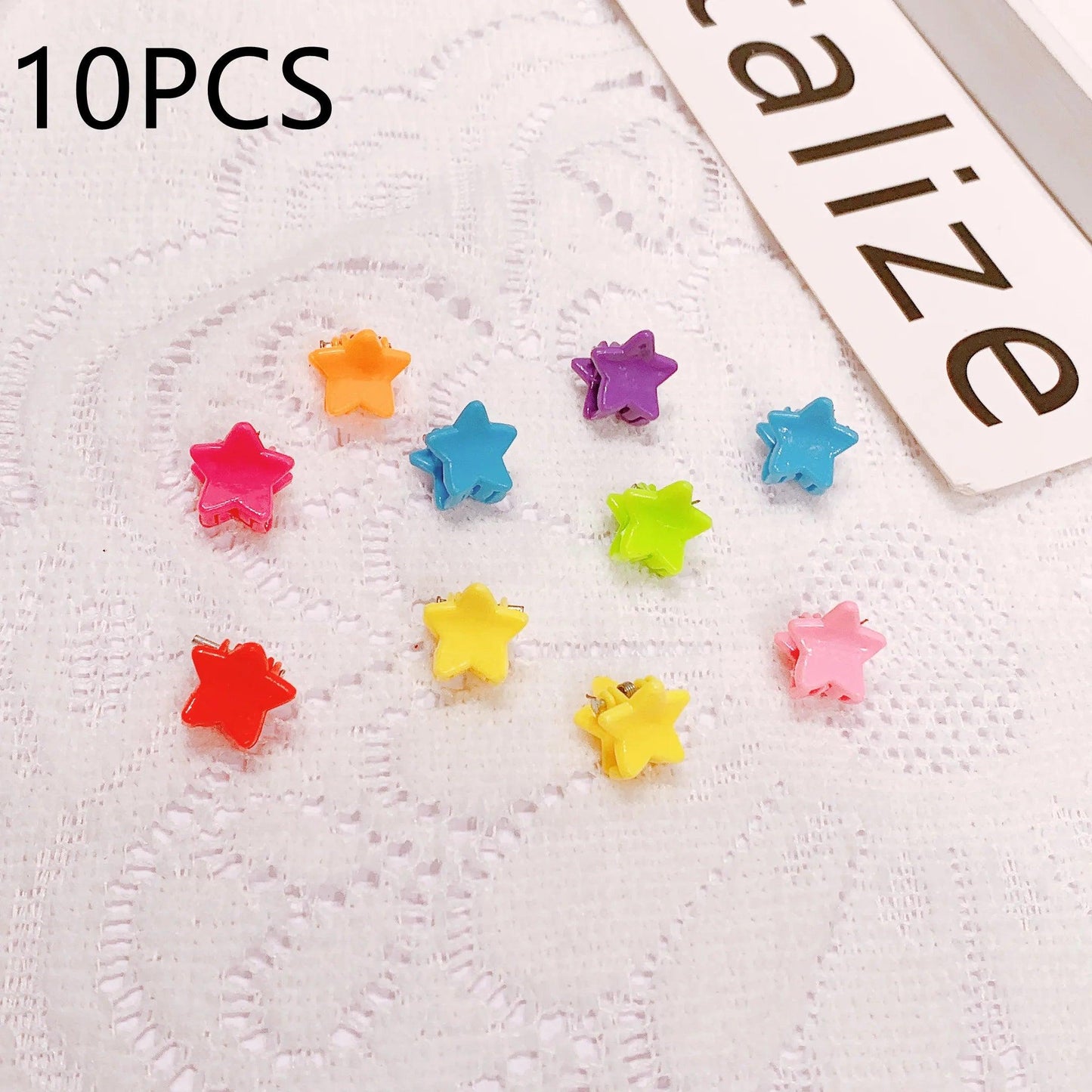 30/50PCS Set Girls Cartoon  Colorful Flower Mini Hair Claws Kids Sweet Hairpins Children Fashion Hair Accessories Cute Hair Clip