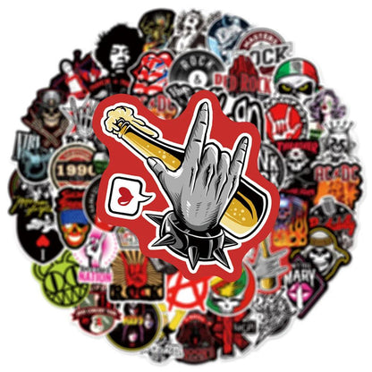 10/30/50/104PCS Rock Band Music Singer Punk Graffiti Stickers Guitar Skateboard Laptop Phone Luggage Car Motorcycle Cool Sticker