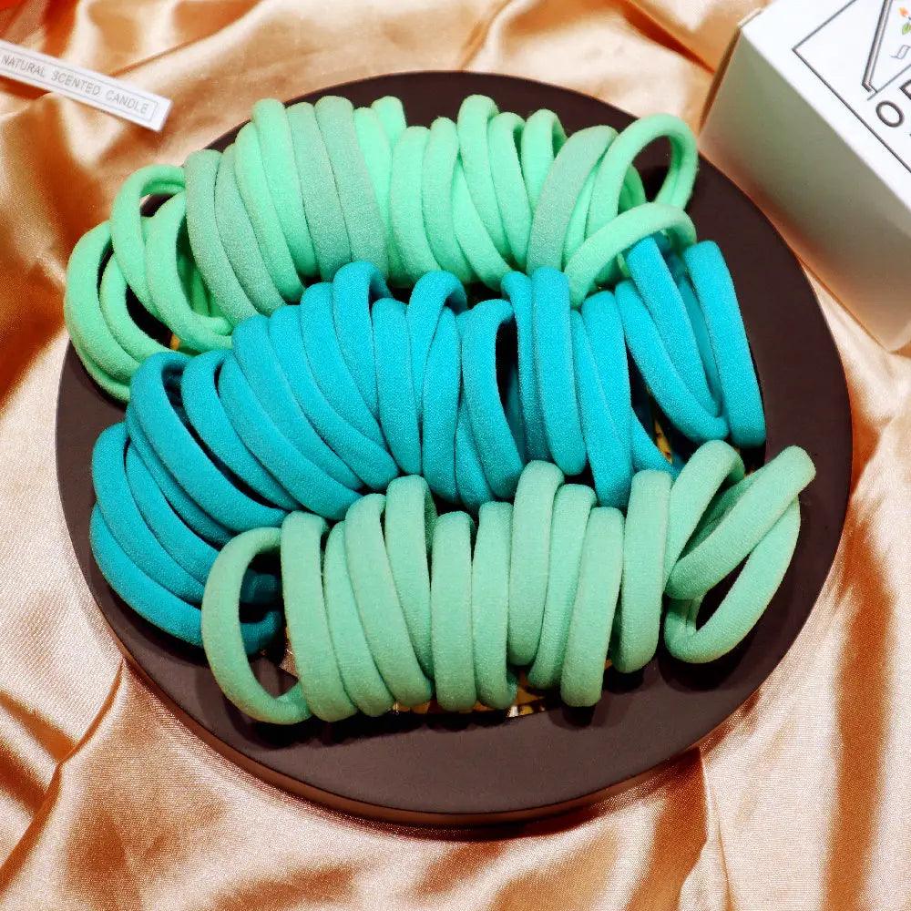 50PCS Seamless Elastic Hair Scrunchy For Women Hair Bands Solid Color Big Rubber Band Ponytail Holder Girl Hair Accessories