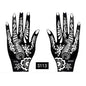 2024 New Professional Henna Stencil Temporary Hand Tattoo Body Art Sticker Template Wedding Tool Flower Tattoo Stencil