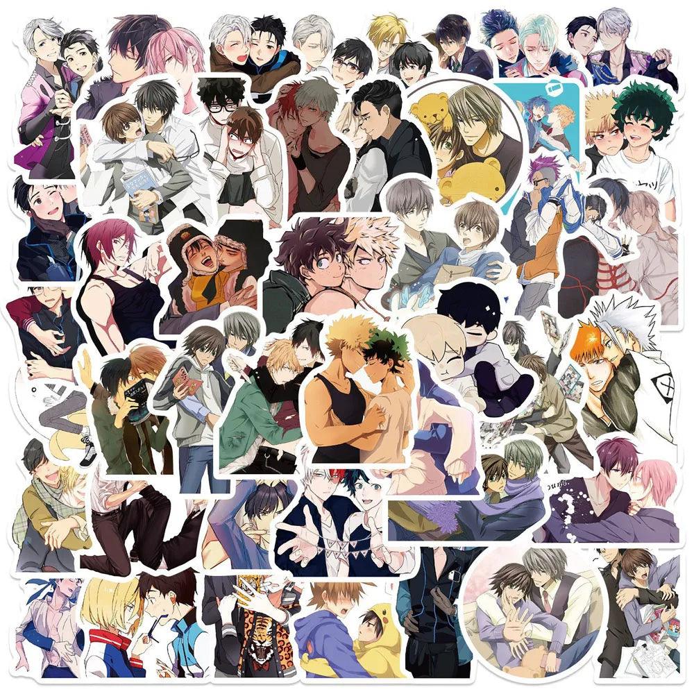 10/30/50PCS Game BL; Yaoi Animation Personalized Graffiti Waterproof Stickers Phone Bike Laptop Guitar Luggage Car Gay Sticker