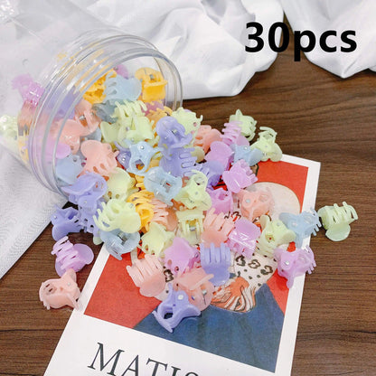 30/50PCS Women Girl Mini Hair Claws Small Hair Claws Kids Sweet Hairpins Hair Clips Fashion Matte Headbands Hair Accessories