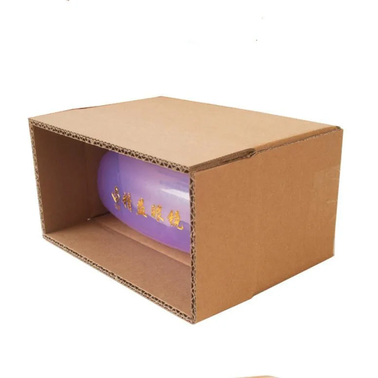 20pcs/lot Brown Corrugated Paper Box Sunglasses Glasses Packing Box Business Express Carton Mailer Box