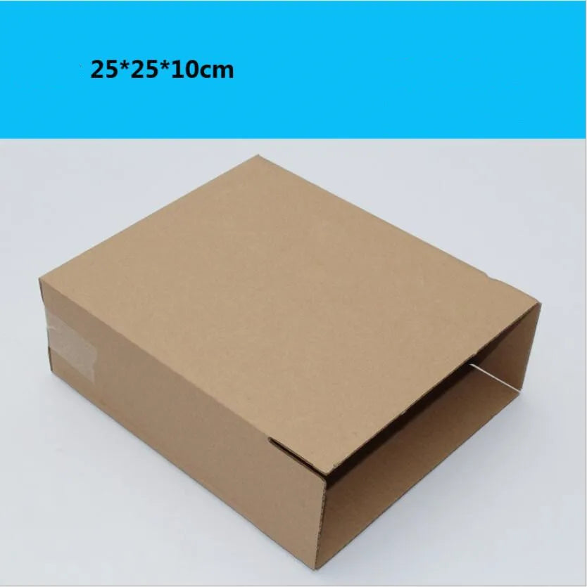 10pcs Thicken Natural Brown Kraft Paper Box Cajas de Carton Mailer Shipping Packaging Boxes