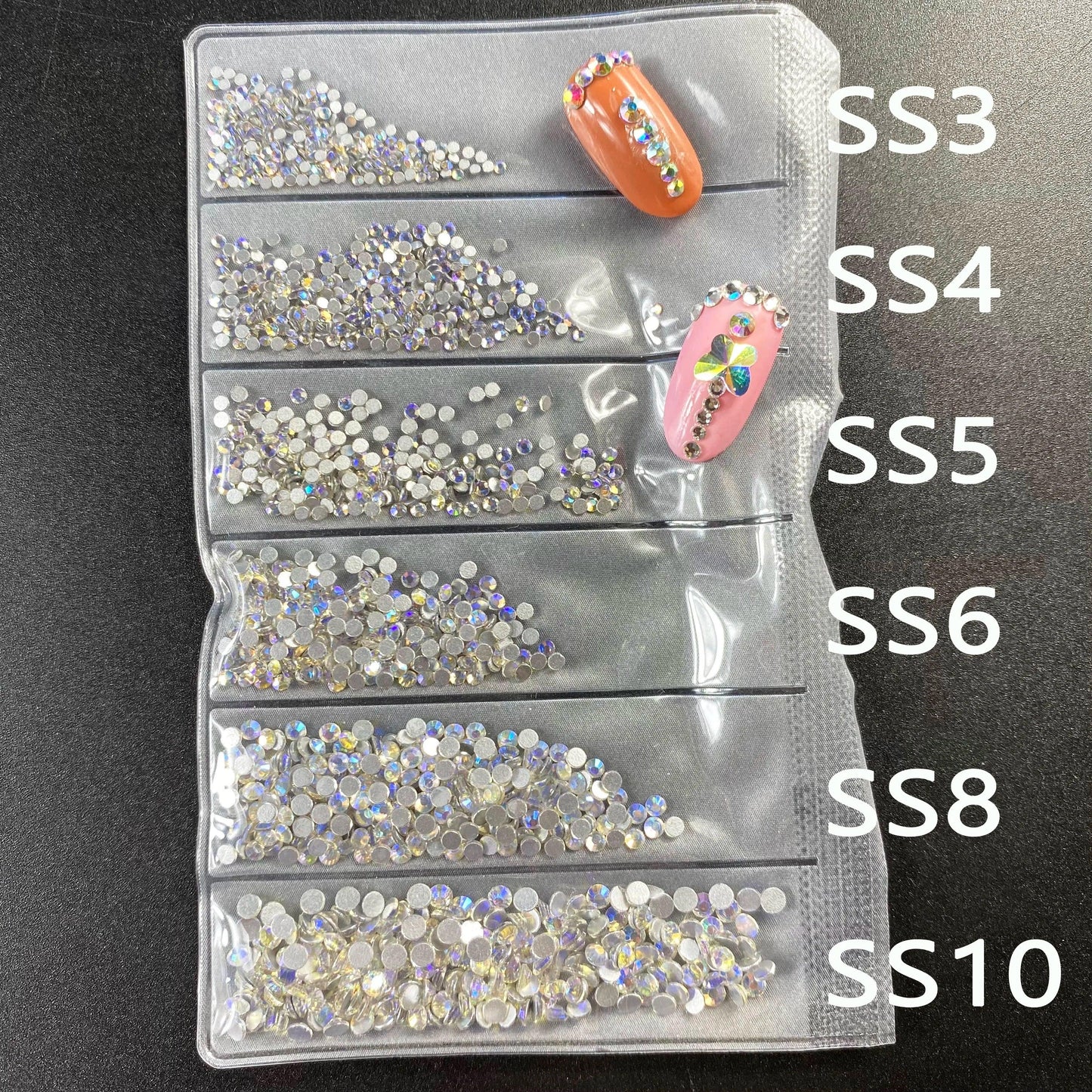 YanRuo Crystal Flatback Glass Strass Diamond Design Mini Glitter Rhinestone Manicure Beauty Accessories Decorations For Nail Art