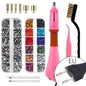 Fast Heated! EU/US Plug White Hotfix Rhinestone Applicator Pink Iron-on Hot Fix Rhinestone Applicator Wand Heat-fix Tool  Y2852