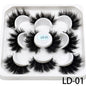 5 Pairs 25mm 3D Mink Eyelashes Bulk Russian roll Fluffy Natural False Eyelash Dramatic Mink lashes Makeup tools Wholesale lashse