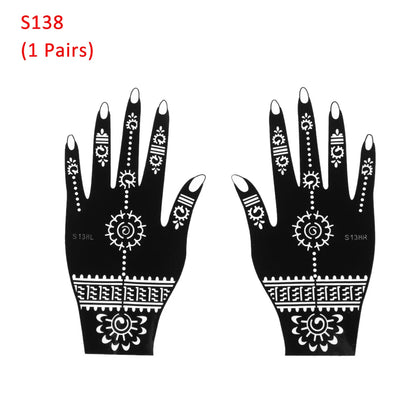 2024 New Professional Henna Stencil Temporary Hand Tattoo Body Art Sticker Template Wedding Tool Flower Tattoo Stencil