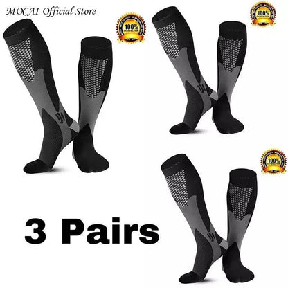 Men's Sports Compression Socks Varicose Veins Cycling Socks Nursing Running Compression Socks Nurse Outdoor Natural Hiking