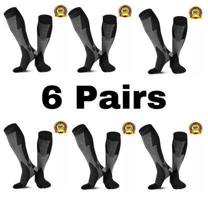 Men's Sports Compression Socks Varicose Veins Cycling Socks Nursing Running Compression Socks Nurse Outdoor Natural Hiking