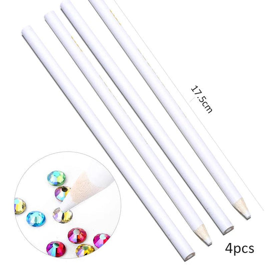 DIY Handmade Tools Nail Art Rhinestones Picking Pencil Gems Pen hot fix rhinestone Pick Up Pen with string peel pencils Y2857 - HighGloss Shop