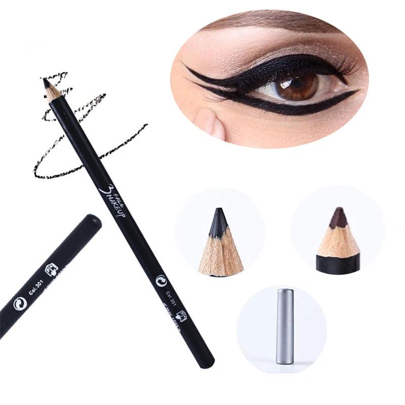 1pcs Professional Makeup Black Brown Eyeliner Matte Eyebrow Pencil Waterproof Lasting Smooth Pen Beauty Tool Accessories