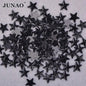 JUNAO 100pcs 10mm Crystal AB Star Decoration Rhinestone Stickers Flatback Stones Applique Non Hot Fix Strass For Clothes Crafts