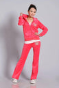 Women's Velvet Tracksuit Fabric Tracksuits Hoodies and Pants Velour Suit Two Piece Set S-XXL