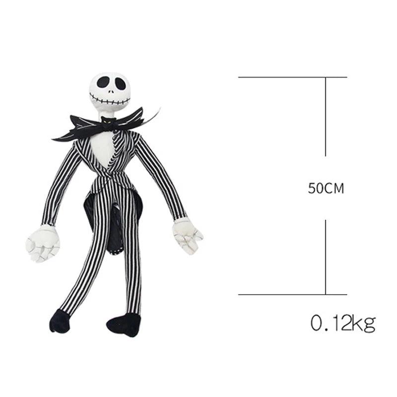 50cm The Nightmare Before Christmas Jack Skellington Plush Toys Doll Skeleton Jake Plush Stuffed Toys for Children Kids Gifts