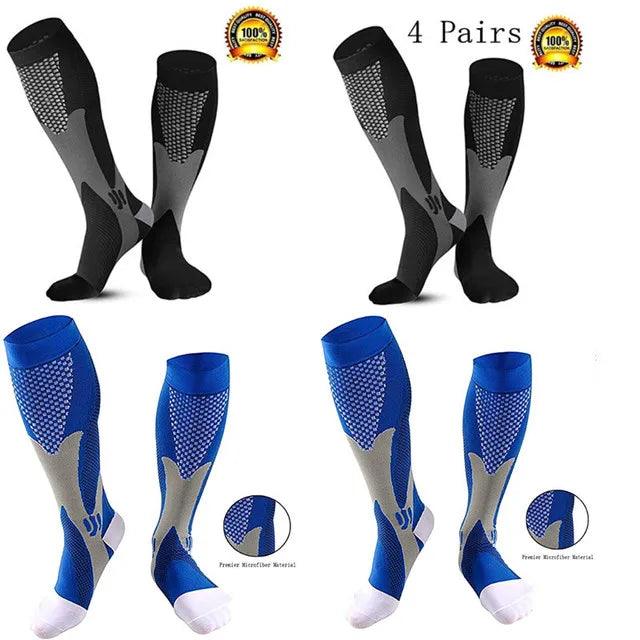 Men's Sports Compression Socks Varicose Veins Cycling Socks Nursing Running Compression Socks Nurse Outdoor Natural Hiking