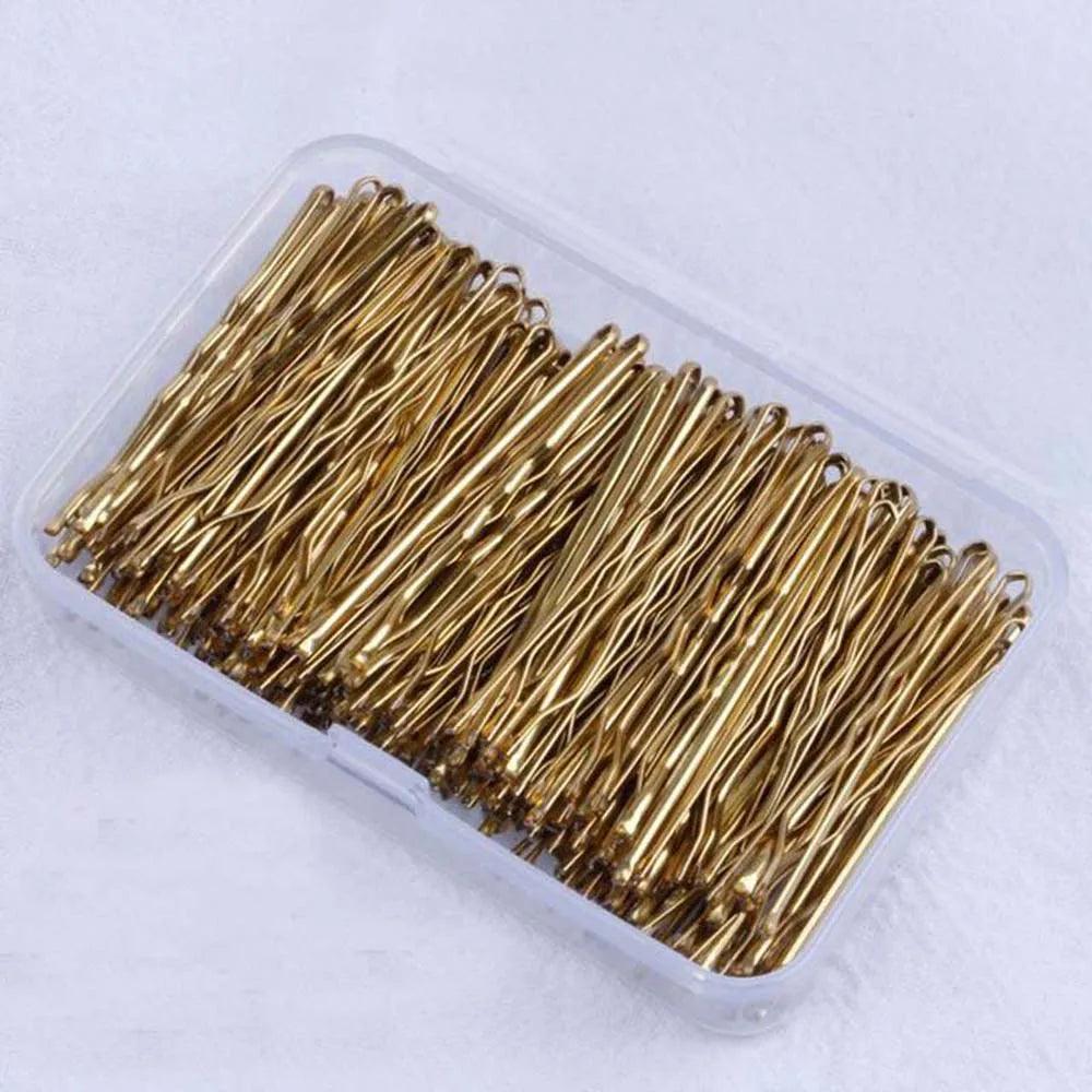 150Pcs/Box Metal Hair Clips for Wedding Women Hairpins Barrette Curly Wavy Grips Hairstyle Bobby Pins Hair Styling Accessories