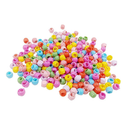 20/100PCS Candy Colors Plastic Beads Braids Hair Clip Headwear Girls Colorful Small Hair Claw Women Girl Hair Accessoires