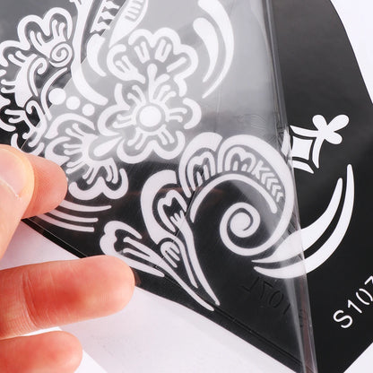 2024 New Professional Henna Stencil Temporary Hand Tattoo Body Art Sticker Template Wedding Tool Flower Tattoo Stencil