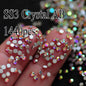 YanRuo Crystal Flatback Glass Strass Diamond Design Mini Glitter Rhinestone Manicure Beauty Accessories Decorations For Nail Art