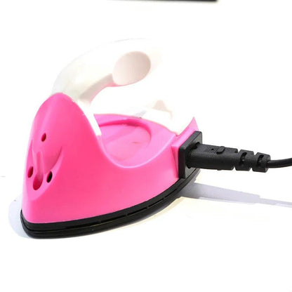 Pink Color Mini Iron Hot Fix Paper Handheld Electronic Iron with Thermostat Bottom for Children DIY F0057 - HighGloss Shop