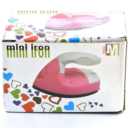 Pink Color Mini Iron Hot Fix Paper Handheld Electronic Iron with Thermostat Bottom for Children DIY F0057 - HighGloss Shop