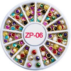 3D Nail Art Charms s/2-4.7mm Rhinestone in Wheel Design Stone Decorations Strass Jewelry DIY Nailart Adhesive Rhinestones Mix