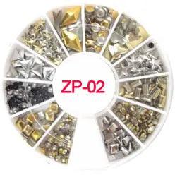 3D Nail Art Charms s/2-4.7mm Rhinestone in Wheel Design Stone Decorations Strass Jewelry DIY Nailart Adhesive Rhinestones Mix